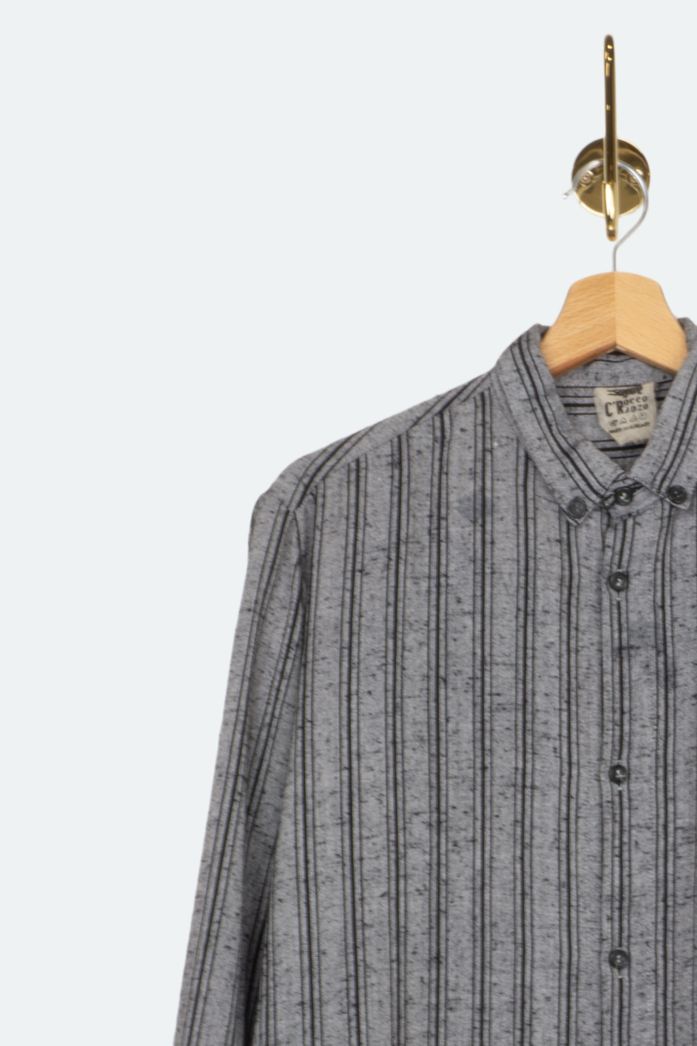 GREY STRIPED SHIRT - 38