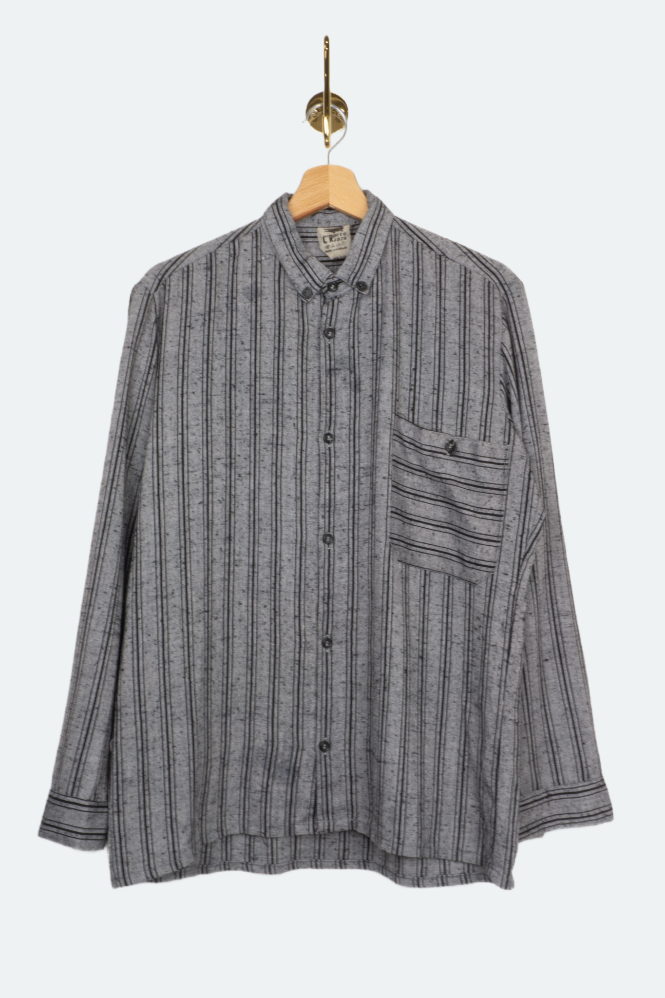 GREY STRIPED SHIRT - 38