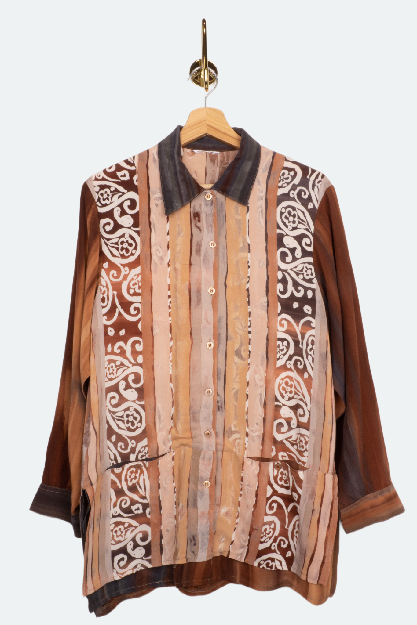 FLO BROWN BLOUSE - 38