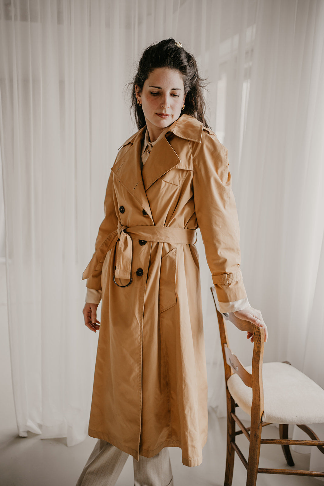 Vintage dames trenchcoat