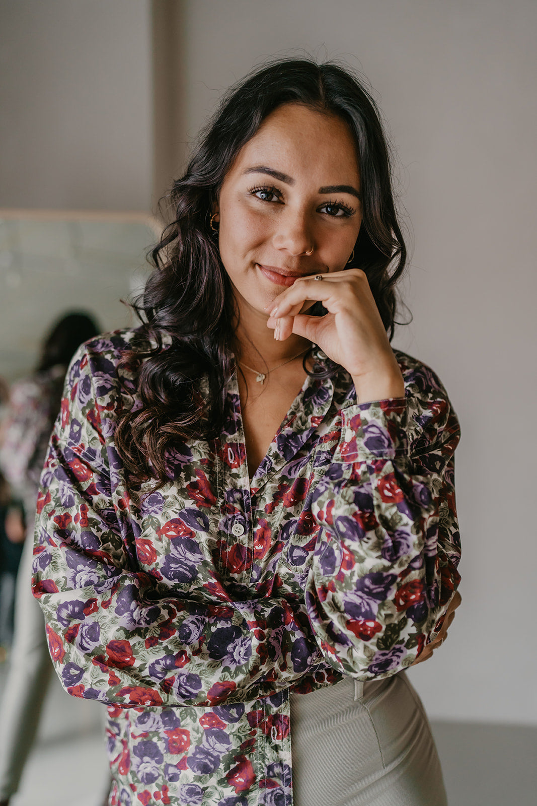 Vintage dames blouse